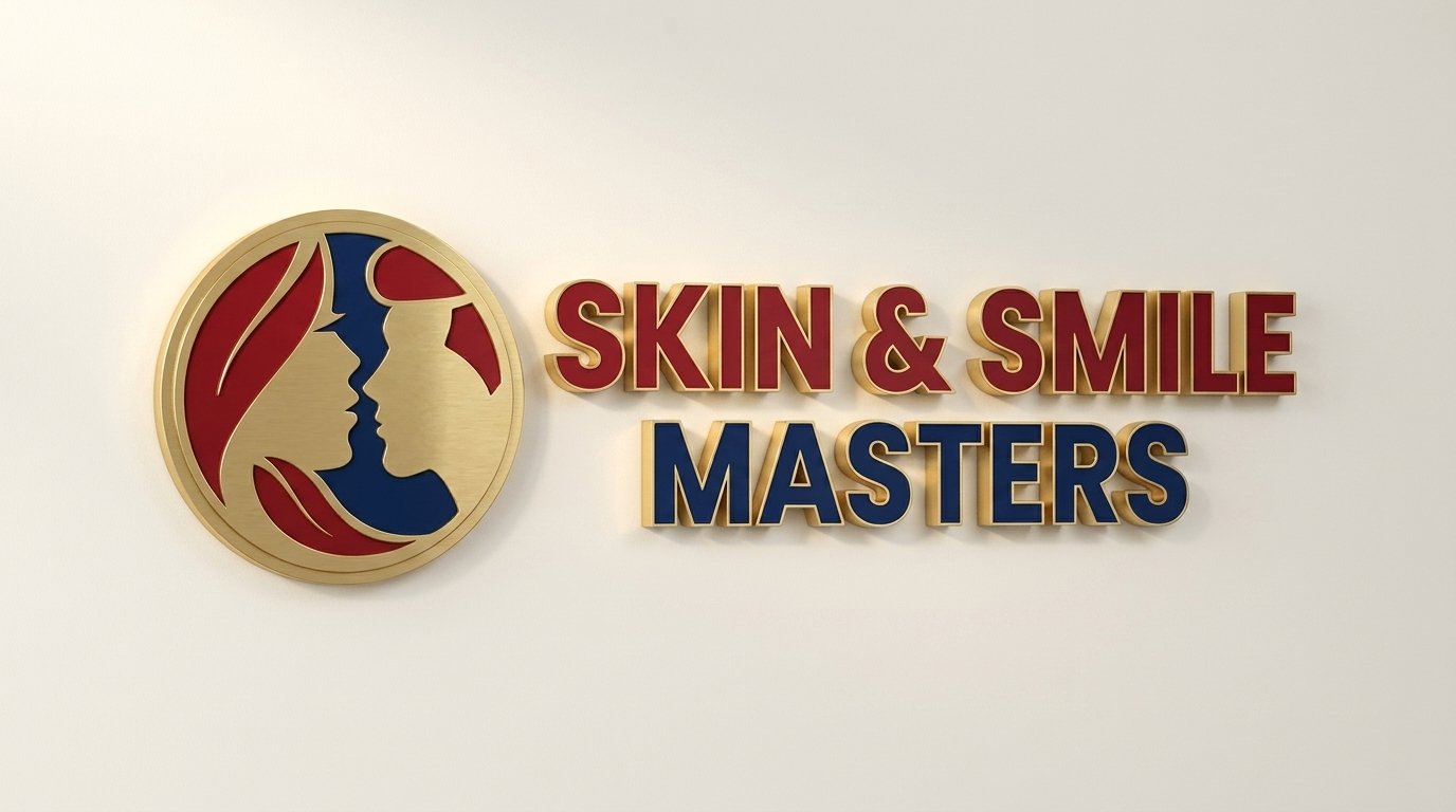 Brass nameplate at Skin Masters Trichology