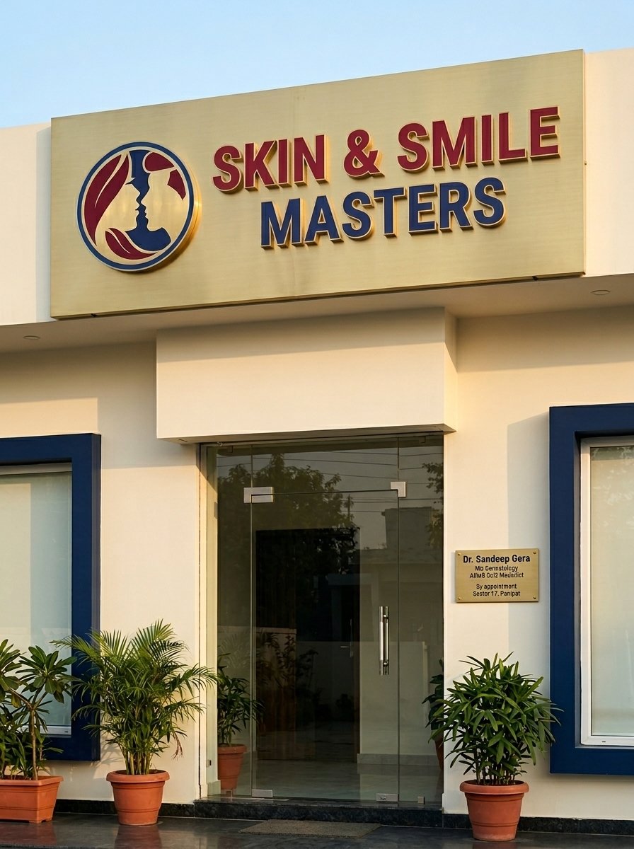 Skin Masters exterior signage on Panipat GT Road